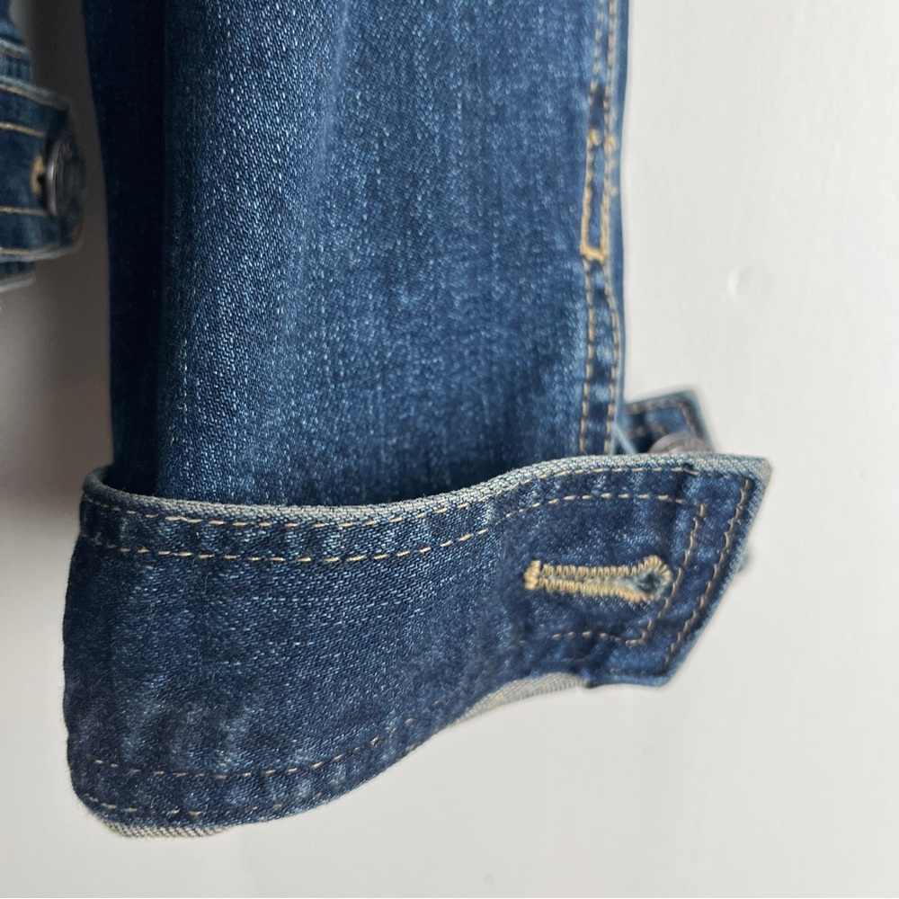 Talbots Petites Classic Dark Blue Jean Jacket - Picture 4 of 8